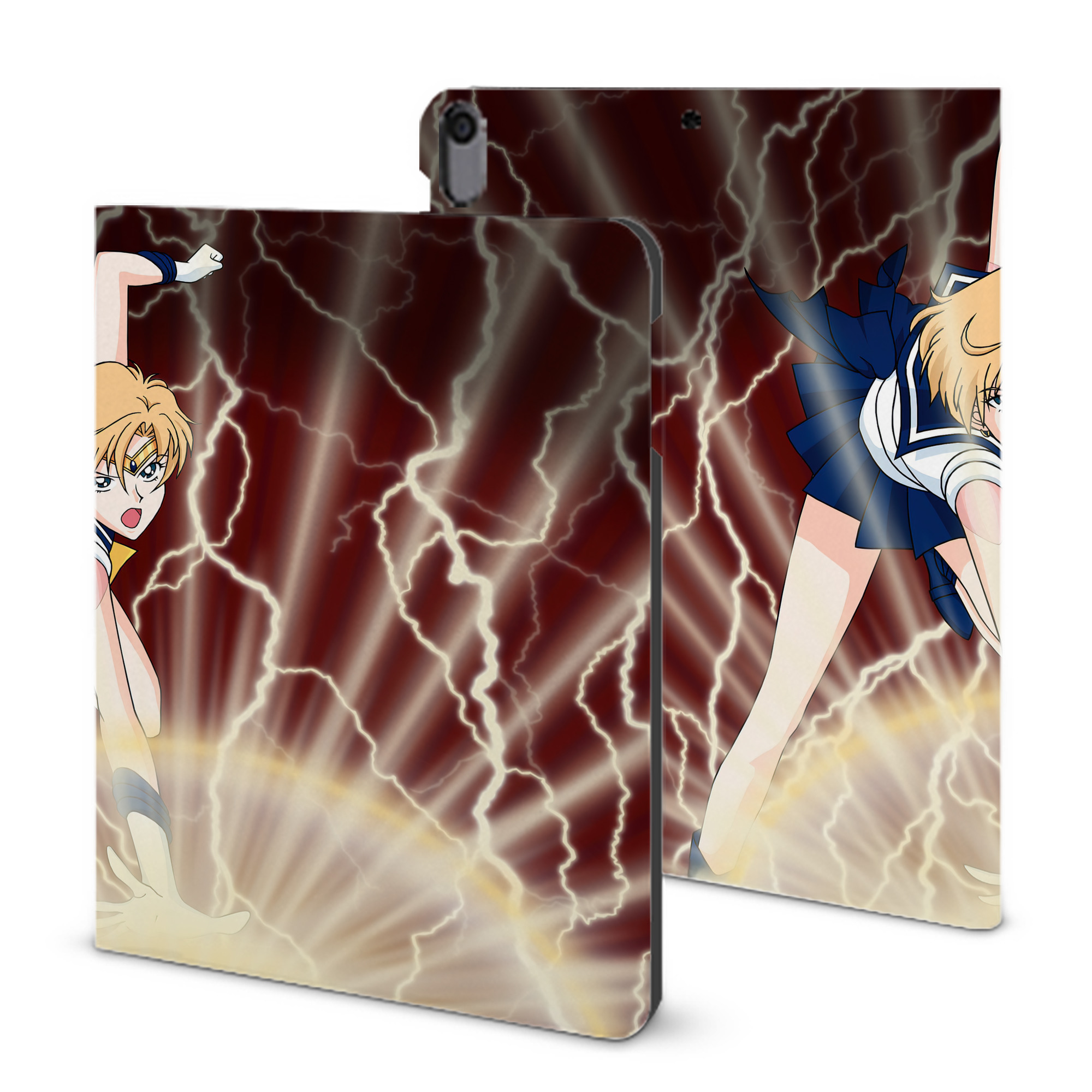 （画像用） 美少女戦士セーラームーン Sailor Moon IPad ケース ブック型 PUレザー TPU 耐衝撃 軽量 薄型 ペン収納なし 全面保護 IPad 各モデル対応